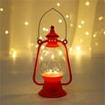 thumbnail image 3 of comerut LED Lantern Battery Operated Warm Light Power Saving Waterproof with Handle Nostalgic Atmosphere High Brightness Retro Style Portable Night Lamp for Christmas, 3 of 8