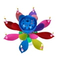 thumbnail image 1 of Exquisite Rotating Flower Music Candle Plastic Festival Birthday Cake Musical Floral Party DIY Decorations Children Colorful, 1 of 7