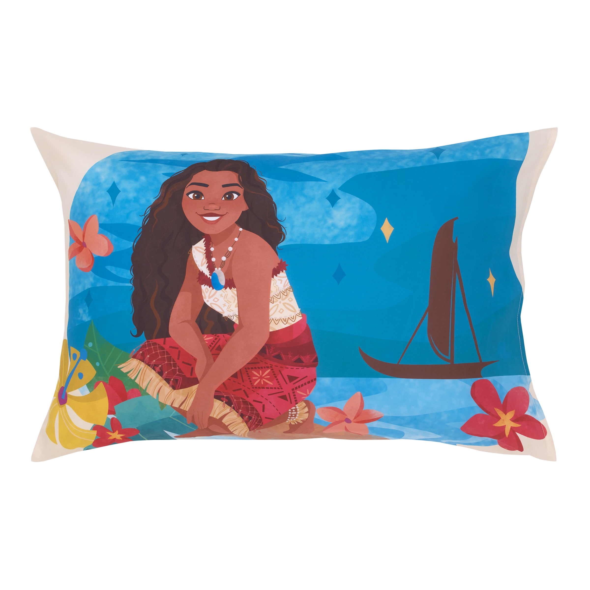 Disney Moana Ocean Sisters 4 Piece Toddler Bed Set, Aqua