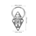 thumbnail image 2 of RENACLIPY 1Pack Secure Connection O Rings for Trailers and Trucks Durable 304 Stainless Steel Silver, 2 of 6