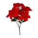 thumbnail image 2 of Ramo de Flores de Pascua Artificial Toystoory Rojo Grande 5 Tenedores para Decoración, 2 of 6