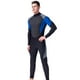 thumbnail image 3 of Traje de neopreno de 3 mm para hombre Traje de neopreno Traje de cuerpo completo Buceo Surf Pesca - Azul Negro Gris XXL Macarena Traje de neopreno para hombre, 3 of 8