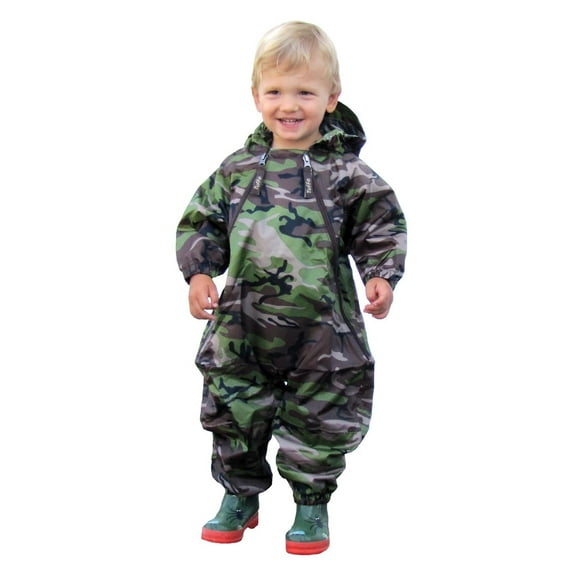 Tuffo Toddler Boys' Muddy Buddy Coveralls, Camouflage, 4T