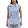 thumbnail image 4 of YARETNI MODA Conjunto Para Dama Pantalon Y Camisa Sin Mangas Rayado, 4 of 5