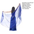 thumbnail image 7 of Eoperou Faux Silk Shawl Women Summer Chiffon Belly Gauze Scarf Evening Gowns Wedding Dresses Beach Faux Silk Wrap, 7 of 7