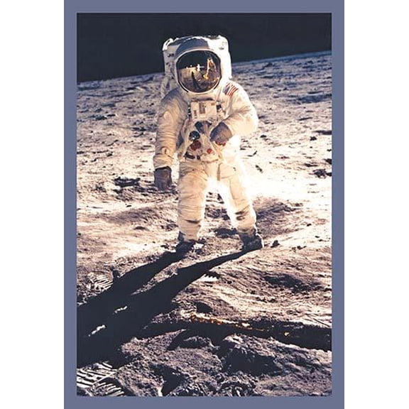 Apollo 11: Man on the Moon-Fine Art Canvas Print (20" x 30")