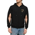 thumbnail image 2 of Txeol Mens Zip Up Hoodie with Arm Zipper Dialysis Active Workout Hooded Sweatshirt with Pockets Lightweight Outdoor Jacket,Black,S, 2 of 7