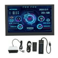 thumbnail image 2 of Mini ITX Boîtier PC Moniteur, Commutation Horizontale Verticale Économie d'Énergie Moniteur de Données PC CPU pour la Maison, 2 of 8