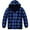 Navy/Blue, variant on Collections Etc Black and White Checkered Fleece Reversible Jacket