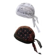thumbnail image 1 of Gorro tipo bandana de pirata para ciclismo, transpirable, duradero y resistente al viento. flores blancas, 1 of 5