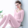 thumbnail image 6 of Ynynloco Thermal Underwear for Women Stretch Long Johns with Fleece Lined Base High Waisted Layer Women Cold Weather Top Bottom, 6 of 6