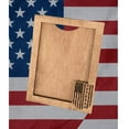 thumbnail image 3 of Veteran American Flag Wooden Picture Frame with Stand, 5x7 Photo Size, Wall Mount Included, Military Patriotic Design, 3 of 6