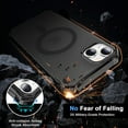 thumbnail image 6 of ELEHOLD Case for iPhone 14 Plus, Shockproof Magnetic Matte Case with Wireless Charging Support,Black, 6 of 6