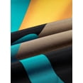 thumbnail image 7 of Blue Yellow Plus Size Women V-Neck Wrap Maxi Dress With Abstract Leaf Print Casual Elegant Summer Dress, 7 of 7