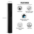 thumbnail image 3 of Aluminum Mezuzah Case with Modern Shin Design Waterproof Self Stick Judaica Door Mezuza for 12cm-5inches Scroll Home Blessing Cover (3 Pieces, Black), 3 of 5