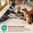 thumbnail image 4 of Design&I 8'x10' Washable Area Rug Round Tapete Abstract Geometric Circle Weathered Distressed Southwestern for Living Room, Family Extra Large Skid-Resistant Low Profile, 4 of 7