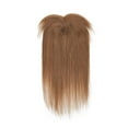 thumbnail image 2 of MY-LADY Silk Mono Base Clip in Topper 100% Remy Human Hair Extensions Women Toupee Hairpiece with Bangs for Thinning Hair, 2 of 10