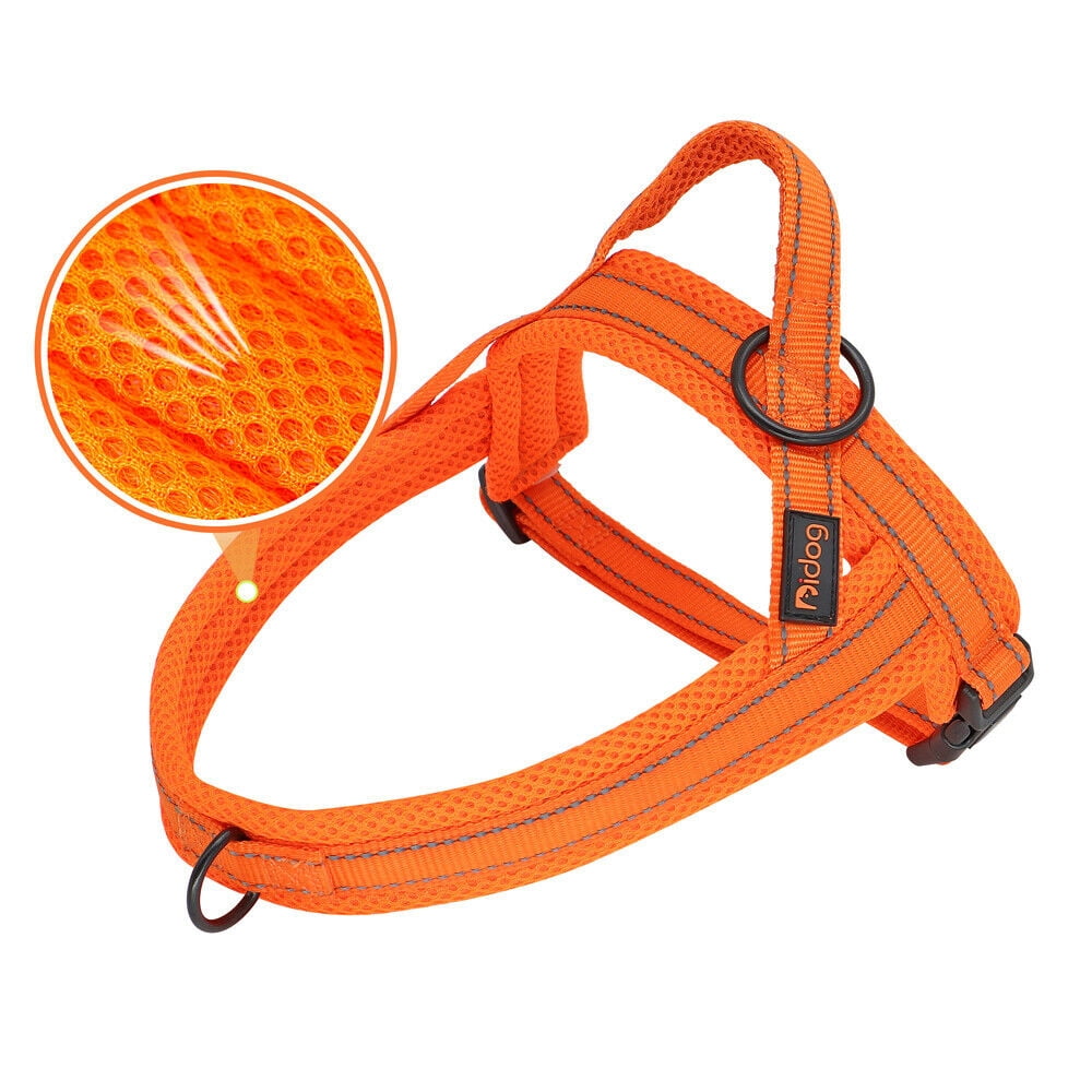 Pet Artist No Pull Dog Pet Dog Harness Reflective Nylon Mesh Padded with Handle Front Leading