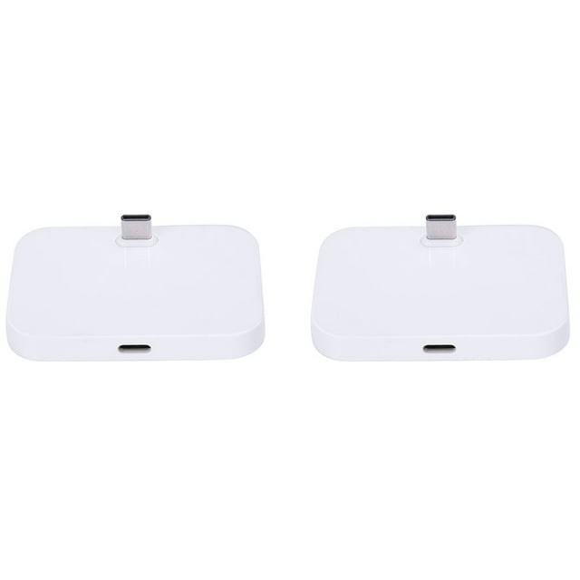 2X Mobile Phone Desktop Type-C Charger Stand Holder Cellphone USB-C Charging Docking Station Silver
