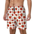 thumbnail image 2 of Balery Hand Drawn Tomatoes Mens Swim Trunks Swim Shorts for Men Quick Dry Inseam Beach Shorts with Compression Liner Pocket-Medium, 2 of 9