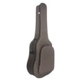 thumbnail image 3 of Bolsa para bajo, funda para guitarra con asa de transporte, mochila suave acolchada, funda para guitarra acústica, funda para guitarra eléctrica para Marrón, 3 of 8