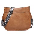 thumbnail image 4 of BIMZUC Women PU Leather Shoulder Bag Wide Strap Casual Crossbody Messenger Bag for Travel, Shopping, and Everyday Use, Brown Color, 11x10.6x3.9 Inches, 4 of 4