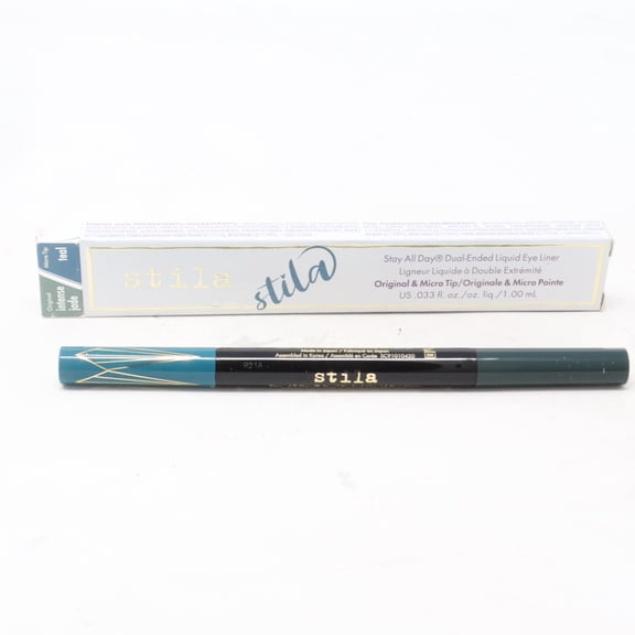 Stila Stay All Day Dual Eye Liner Intense Jade / Teal 0.33oz/1.0ml New With Box