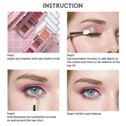 Heldig 50 Pack Eyeshadow Applicators,Eyeshadow Brush Sponge Applicator Disposable Eyeshadow Brush Eyeshadow Sponge Brush Eye Makeup Applicators