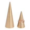 thumbnail image 4 of Ruiboury Desktop Ring Holder Cone Shaped Rings Display Stand Photography Props Jewelry Storage Rack Organizer Dresser Shop 2.5x5cm, 4 of 8