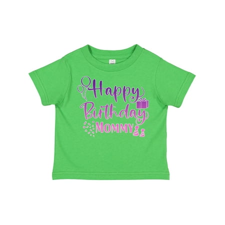 

Inktastic Purple Happy Birthday Mommy Gift Toddler Boy or Toddler Girl T-Shirt