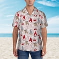 thumbnail image 4 of Lsque Cartoon Santa and Reindeer pattern Hawaiian Shirt for Men, Unisex Summer Beach Casual Short Sleeve Button Down Shirts-3X-Large, 4 of 9