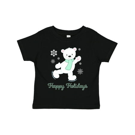 

Inktastic Happy Holiday Polar Bear Gift Toddler Boy or Toddler Girl T-Shirt