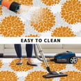 thumbnail image 5 of Orange Dahlia Outdoor Rug for Patio/Deck/Porch, Non-Slip Large Area Rug 3 x 5 Ft, Farmhouse Abstract Gray Floral Flowers Indoor Outdoor Rugs Washable Area Rugs, Reversible Camping Rug Carpet Runner, 5 of 8
