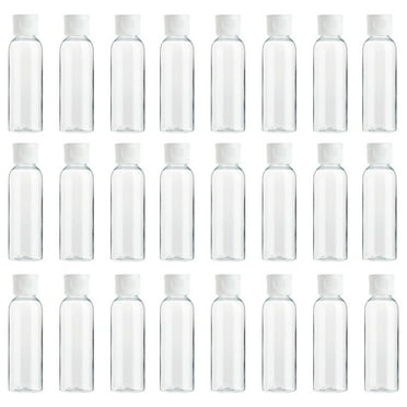 24 Pack Empty 2oz Travel Bottles with Flip Cap, Refillable Containers for Toiletries, Lotion, Liquid