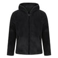 thumbnail image 5 of IYTR Mens Fleece Jacket Fashion Long Sleeve Hooded Coats Zip Up Fleece Lined Wool Thermal Winter Jackets (Black,XXXL), 5 of 9