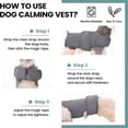 thumbnail image 6 of GASTROPOD 2026 New Dog Anxiety Vest, Anxiety Relief for Dogs, Comfort Dog Calming Vest, Vet Visits, Separation Anxiety Relief for Dogs, Gray, 6 of 7