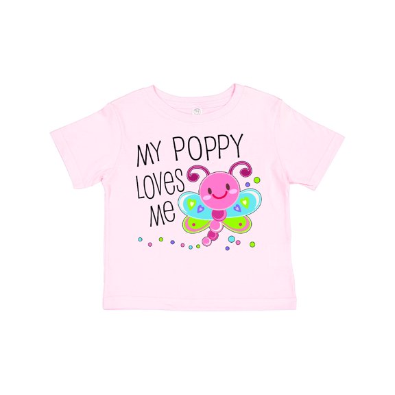 Inktastic My Poppy Loves Me Cute Dragonfly Boys or Girls Toddler T-Shirt