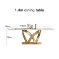 thumbnail image 1 of New Arrival Dining Table Custom Center Coffee Glossy Marble Base Island Dining Tables Kitchen Mesas De Jantar Dining Room Set My Lux Decor Round, 1 of 11