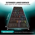 thumbnail image 3 of Excel Shortcut Keys Mouse Pad - Extended Large XL Cheat Sheet Gaming Mousepad | PC Office Spreadsheet Keyboard Mat |  Stitched Edge, 3 of 6