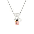 thumbnail image 2 of Delight Jewelry Resin Pink Pig Graduate Silvertone Dream Big Pendant Necklace, 25", 2 of 4
