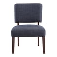 thumbnail image 4 of Jasmine Accent Chair in Navy Fabric with solid wood legs, 4 of 7