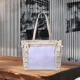 thumbnail image 1 of Bolso de hombro japonés de gran capacidad a la moda para mujer, bolso de mano informal de PU para fiesta, vacaciones, trabajo, playa Blanco Salvador Monedero de hombro, 1 of 10
