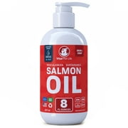 Vital Pet Life Salmon Oil for Dogs and Cats, Wild Alaskan Supports Healthy Skin Coat and Joints, Natural Allergy and Inflammation Defense, 8 oz.