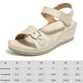 thumbnail image 2 of Sandalias de cuña para mujer Sandalias ortopédicas cómodas antideslizantes para fiestas y vacaciones, 2 of 9