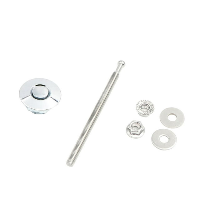 Transemion Car Modification Lightweight And Stylish Hood Lock Multiple Options Available Electroplated silver DP17-32 1Set