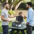 thumbnail image 6 of Brand Man Portable 1-Burner Tabletop Propane Gas Grill with Lid, Thermometer & Foldable Legs for Outdoor Cooking, 6 of 9
