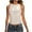Beige, variant on Shirts for Women under $10 Sleeveless Round Neck Sequined Top Blue S