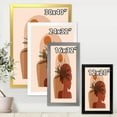 thumbnail image 4 of Designart 'Abstract Pretty Girl Portrait and Tropical Palm Leaf' Modern Framed Art Print, 4 of 4