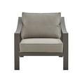 thumbnail image 5 of Mongo 4 Piece Outdoor Patio Furniture Set in Dark Brown Aluminum with Cushions, 5 of 12