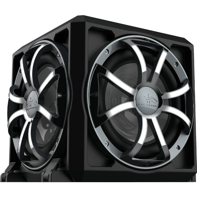 Wet Sounds | REVO 12 PSE XSG | Passive Radiator Subwoofer Enclosure with Grey Stainless Steel Grille